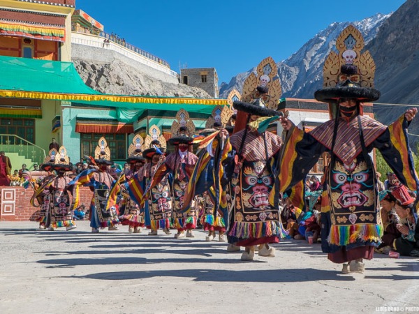 Festival Gustor: Ball de màscares Cham a Diskit, Ladakh