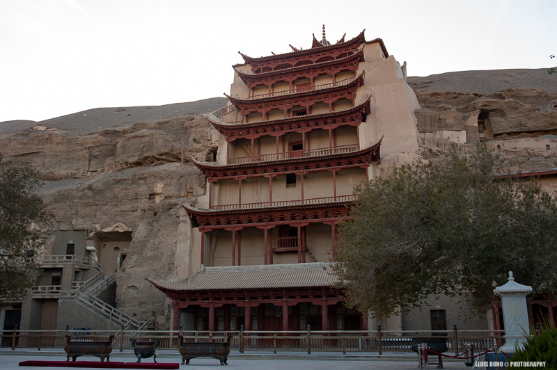 Accés a les coves de Mogao de Dunhuang